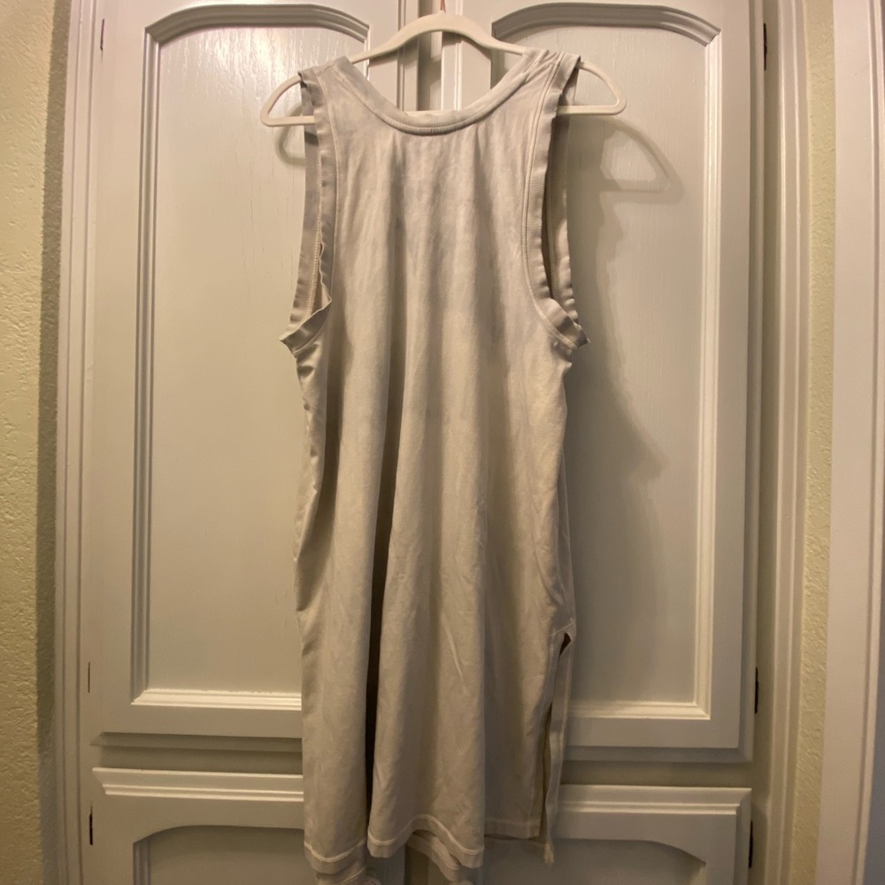 Light Gray Sleeveless Casual Dress